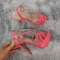 Loslandifen 14 Cm Platform High Heels Sandals Sexy Plus Size Sandals With Ankle Strap Heels For Wo 1