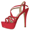 Loslandifen 14 Cm Platform High Heels Sandals Sexy Plus Size Sandals With Ankle Strap Heels For Wo 5