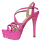 Loslandifen 14 Cm Platform High Heels Sandals Sexy Plus Size Sandals With Ankle Strap Heels For Wo 7