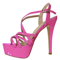 Loslandifen 14 Cm Platform High Heels Sandals Sexy Plus Size Sandals With Ankle Strap Heels For Wo 7