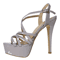 Loslandifen 14 Cm Platform High Heels Sandals Sexy Plus Size Sandals With Ankle Strap Heels For Wo 11
