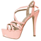 Loslandifen 14 Cm Platform High Heels Sandals Sexy Plus Size Sandals With Ankle Strap Heels For Wo 8