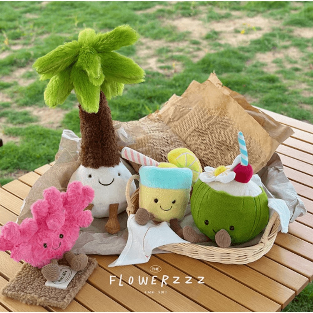 Jellycat Lemonade Coconut Plush Toy Ultra Soft Cartoon Plush Decor And Cute Stuffed Animal Gift 0