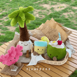 jellycat lemonade coconut plush toy ultra soft cartoon plush decor and cute stuffed animal gift