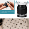 30X Adjustable Focal Length Loupe Magnifier Foldable Jewelry And Coin Inspection Glass 4