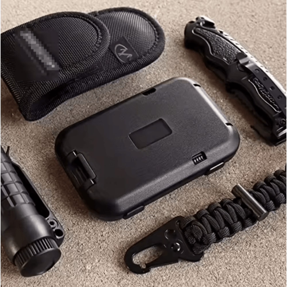 Slim RFID Blocking Metal Wallet For Men Crush Resistant Minimalist Front Pocket Wallet With Money C 5