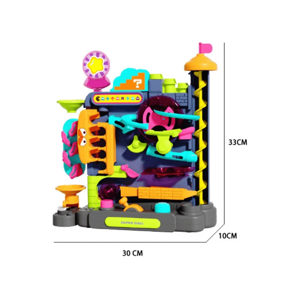 Montessori Multi Layer Wooden Ball Track Adventure Interactive Brain Game For Kids 8