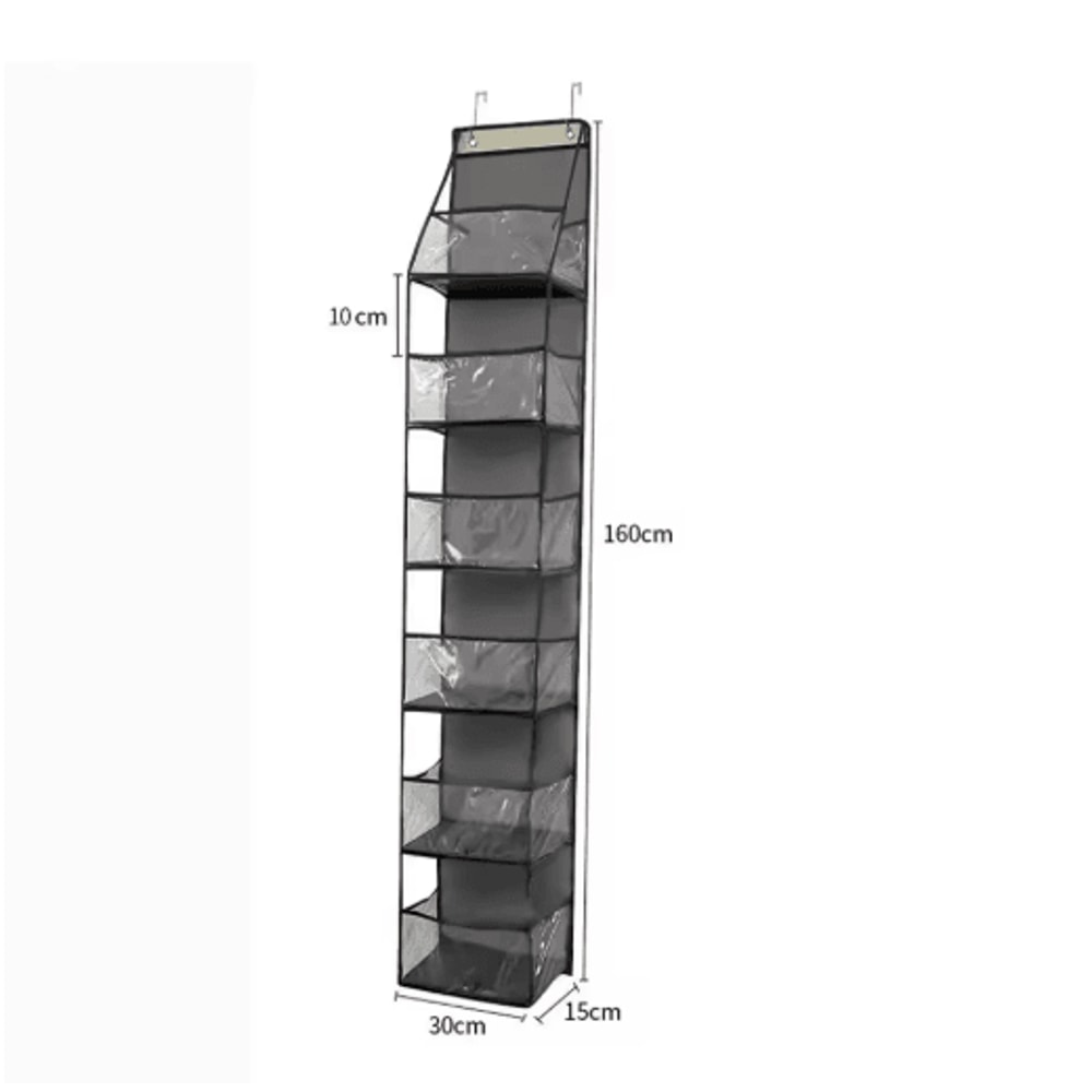 5 Shelf Over The Door Organizer Large Capacity Hanging Door Storage Organizer For Bedroom And Bathr 1