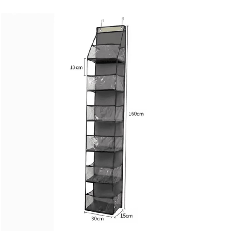 5 Shelf Over The Door Organizer Large Capacity Hanging Door Storage Organizer For Bedroom And Bathr 1