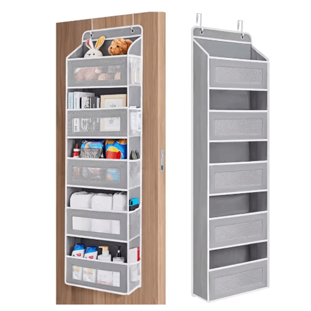 5 Shelf Over The Door Organizer Large Capacity Hanging Door Storage Organizer For Bedroom And Bathr 4