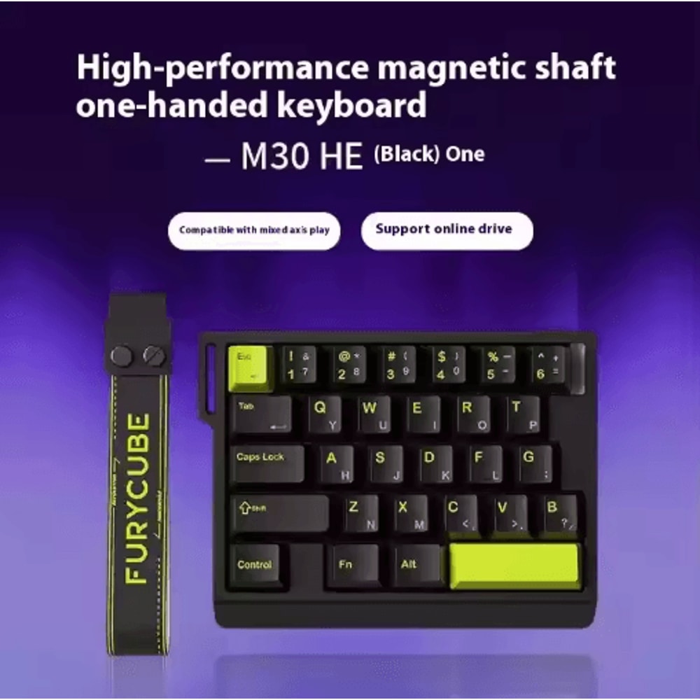 FURYCUBE M30HE Magnetic Switch Mechanical Gaming Keypad 8K Rapid Trigger Single Hand Keyboard 4