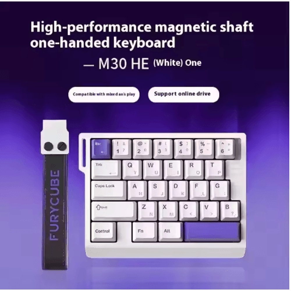 FURYCUBE M30HE Magnetic Switch Mechanical Gaming Keypad 8K Rapid Trigger Single Hand Keyboard 5