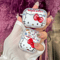 3D Sanrio Hello Kitty AirPods Case Cute Hard Protective Cover With Bowknot Design 4