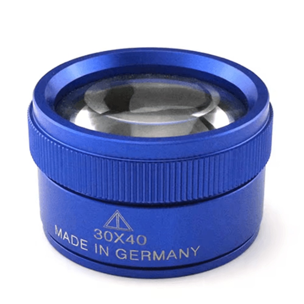 Premium 30X 40mm Optical Glass Measuring Magnifier HD Pocket Microscope Loupe For Coins Jewelry 1