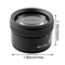 Premium 30X 40mm Optical Glass Measuring Magnifier HD Pocket Microscope Loupe For Coins Jewelry 4