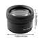 Premium 30X 40mm Optical Glass Measuring Magnifier HD Pocket Microscope Loupe For Coins Jewelry 4