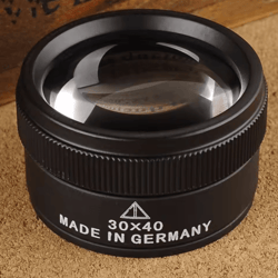 premium 30x 40mm optical glass measuring magnifier – hd pocket microscope loupe for coins & jewelry