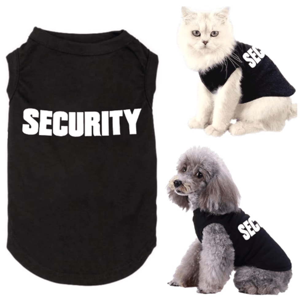 Summer Dog Security Vest Lightweight Puppy TShirt Costume For Small Dogs Cats 5