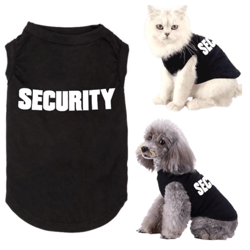 Summer Dog Security Vest Lightweight Puppy TShirt Costume For Small Dogs Cats 5