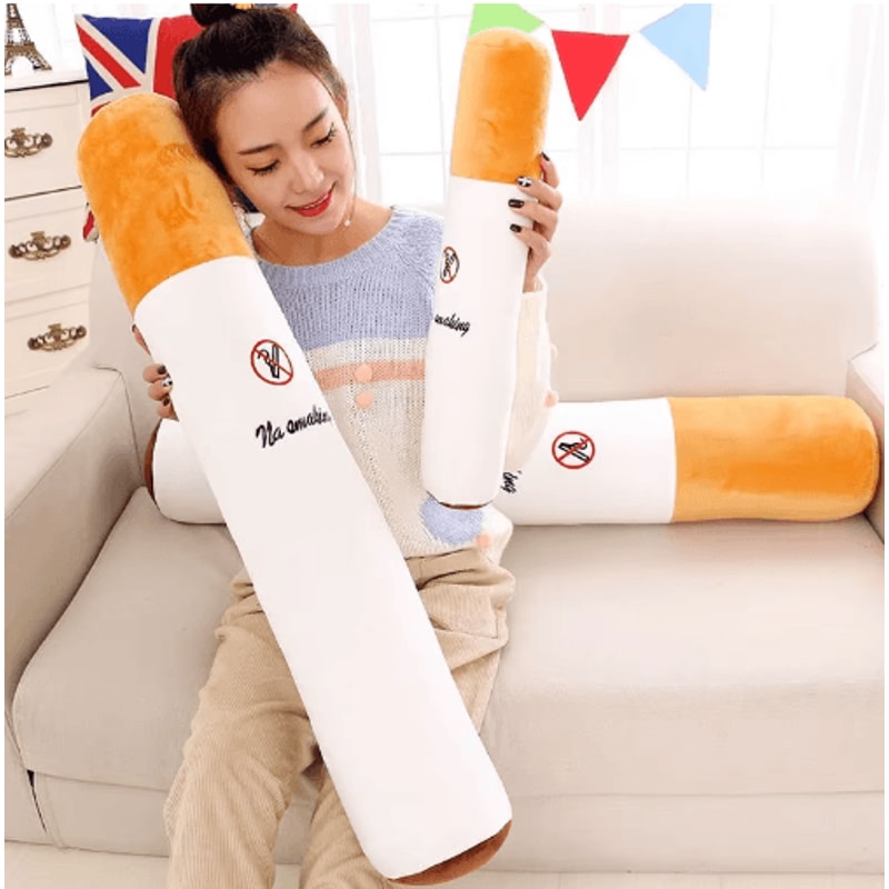 Creative Cigarette Plush Pillow Novelty Sleeping Cushion Funny Birthday Gift 8