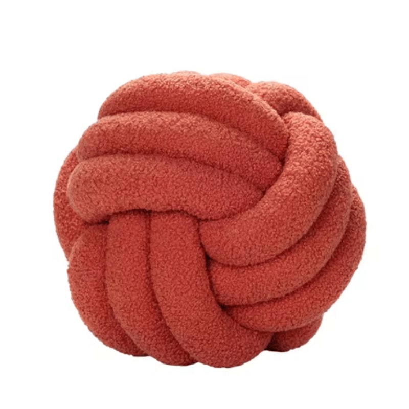 Handwoven Knotted Ball Pillow Eco Friendly Decorative Plush Throw Cushion 5