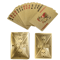 Gold Foil Skull Waterproof PVC Poker Cards Washable Flexible Premium Playing Deck 1