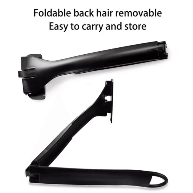 Foldable Back Shaver For Men Adjustable Long Handle Body Hair Removal Razor 3