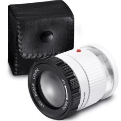 30x led uv illuminated handheld magnifying glass – adjustable focal hd jewelry loupe with scale