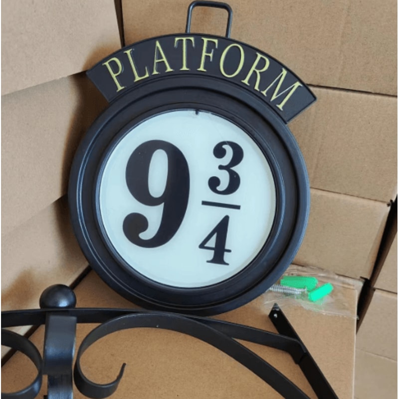 Vintage Harry Potter Night Light Retro Platform 9 34 Wall Light LED Hanging Sign Lamp For Fans Ho 5