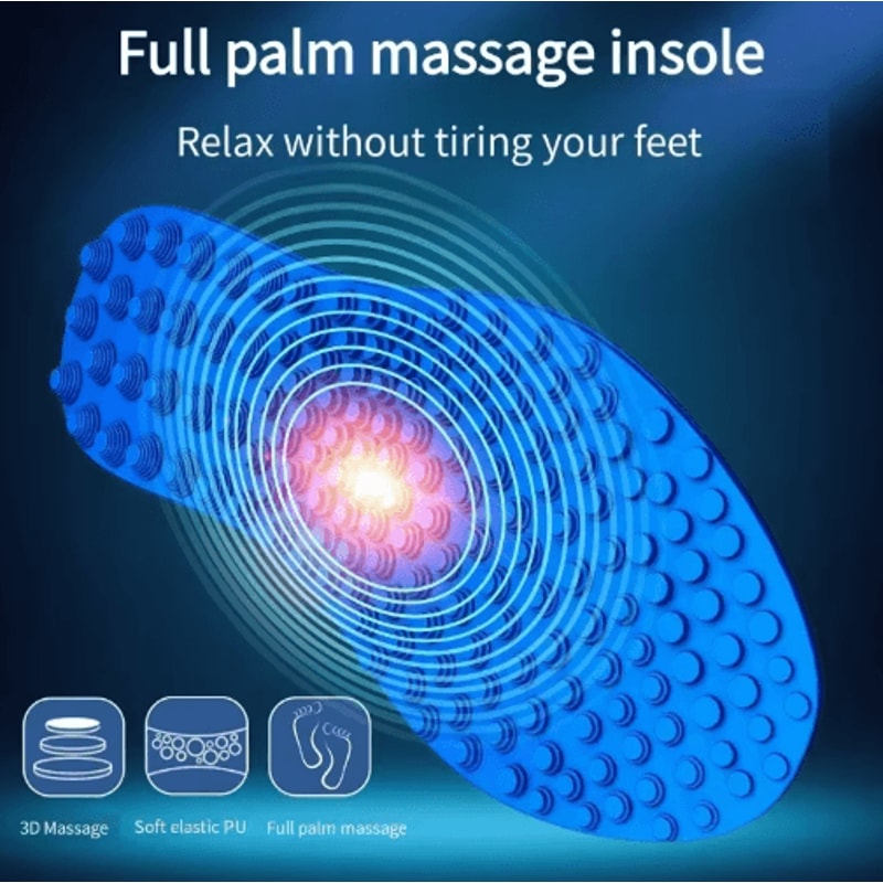 AllDay Foot Fatigue Relief Insoles Finger Pressure Massage Shoe Inserts For Men Women 2