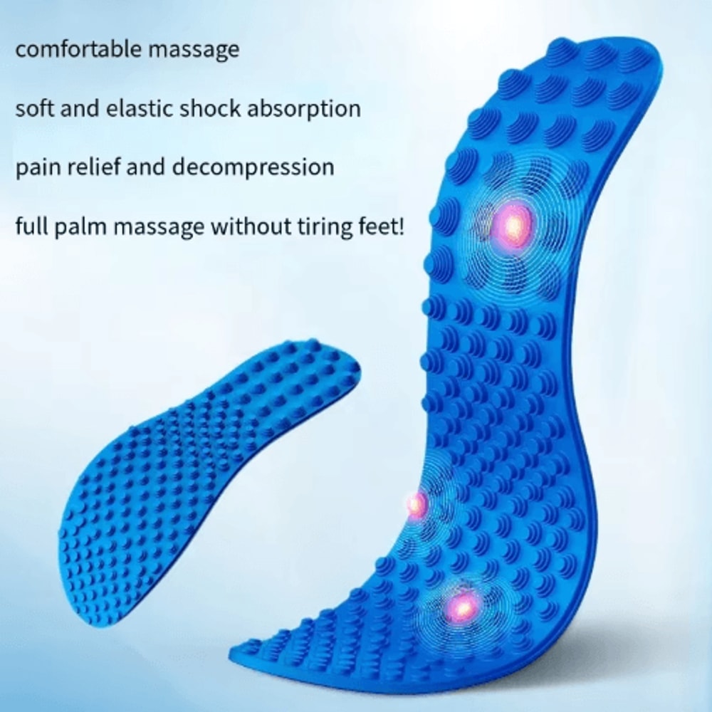 AllDay Foot Fatigue Relief Insoles Finger Pressure Massage Shoe Inserts For Men Women 6