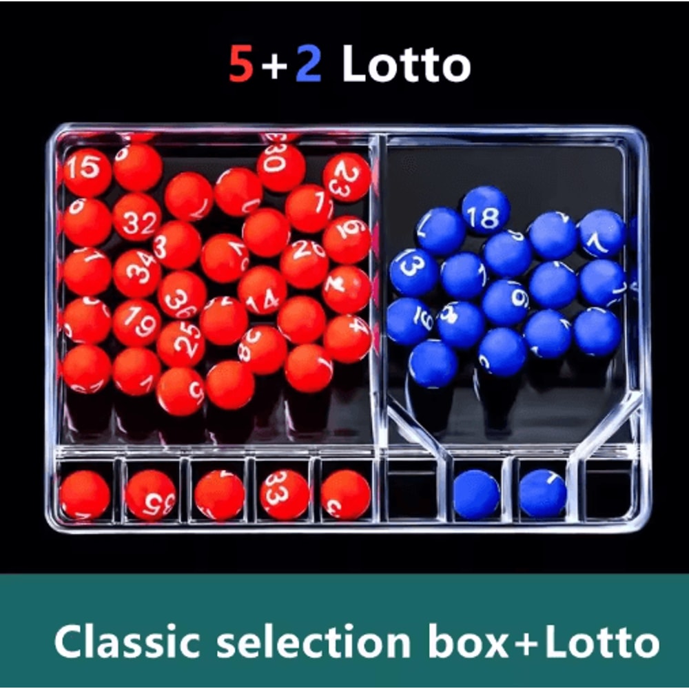 Portable Mini Bingo Machine Shake Spin Lottery Number Picker Party Game Set 4