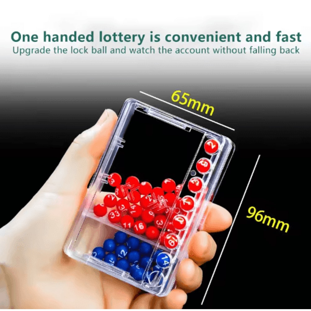 Portable Mini Bingo Machine Shake Spin Lottery Number Picker Party Game Set 5