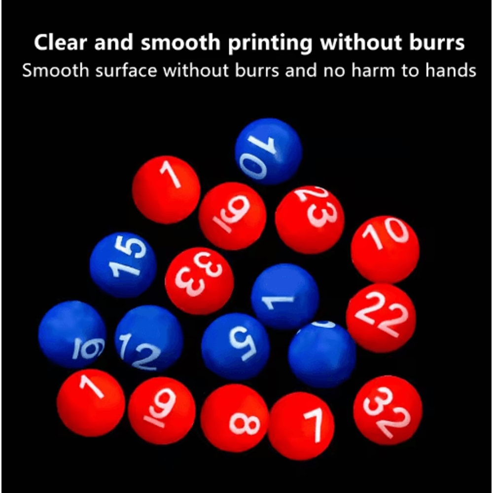 Portable Mini Bingo Machine Shake Spin Lottery Number Picker Party Game Set 6