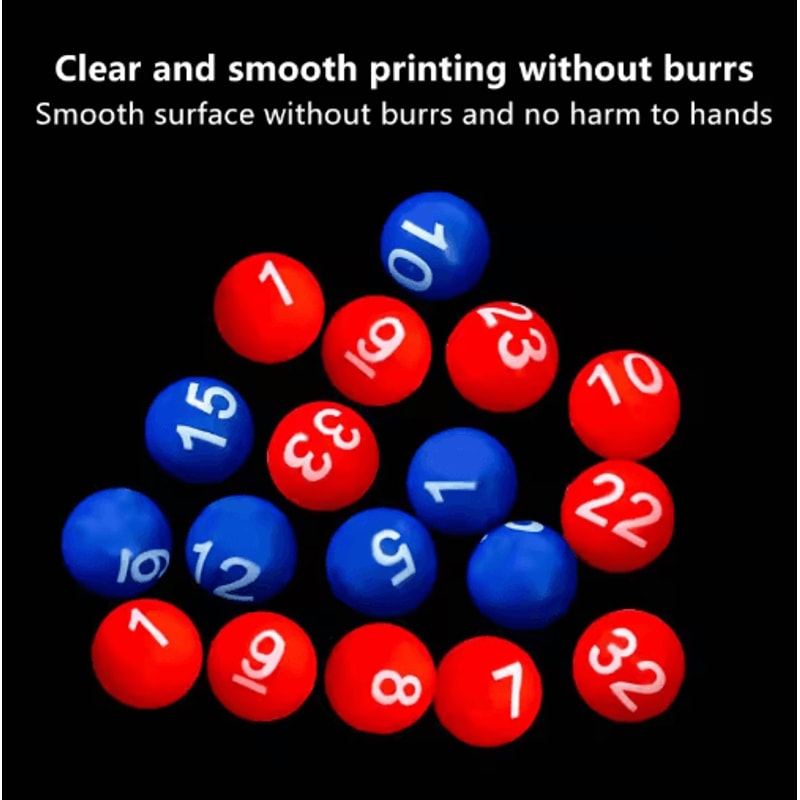 Portable Mini Bingo Machine Shake Spin Lottery Number Picker Party Game Set 6