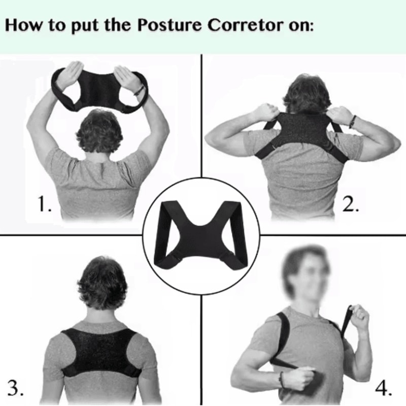 Adjustable Posture Corrector For Men And Women Comfortable Back Clavicle Support Brace 2