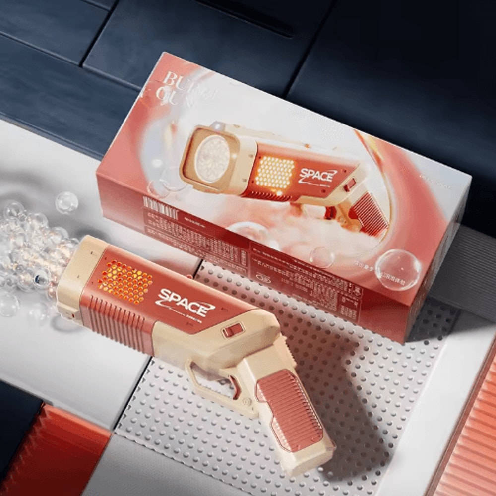 2025 Electric Bubble Gun With LED Lights Automatic Bubble Machine For Kids Outdoor Fun 2