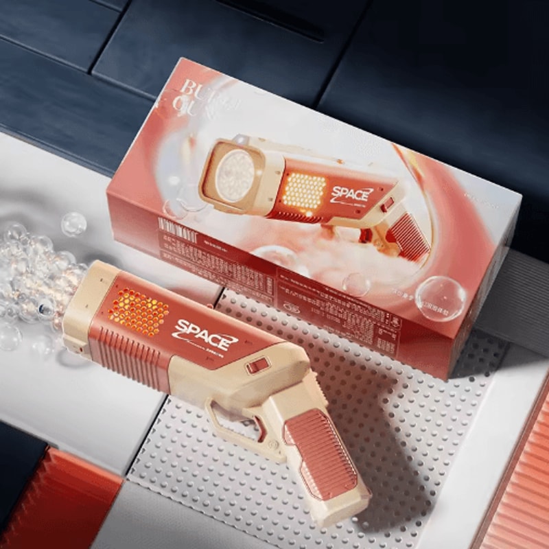 2025 Electric Bubble Gun With LED Lights Automatic Bubble Machine For Kids Outdoor Fun 2