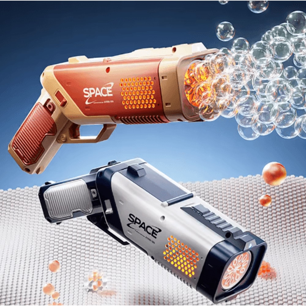 2025 Electric Bubble Gun With LED Lights Automatic Bubble Machine For Kids Outdoor Fun 3