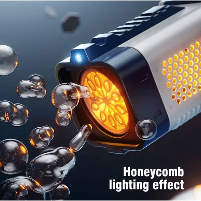 2025 Electric Bubble Gun With LED Lights Automatic Bubble Machine For Kids Outdoor Fun 4