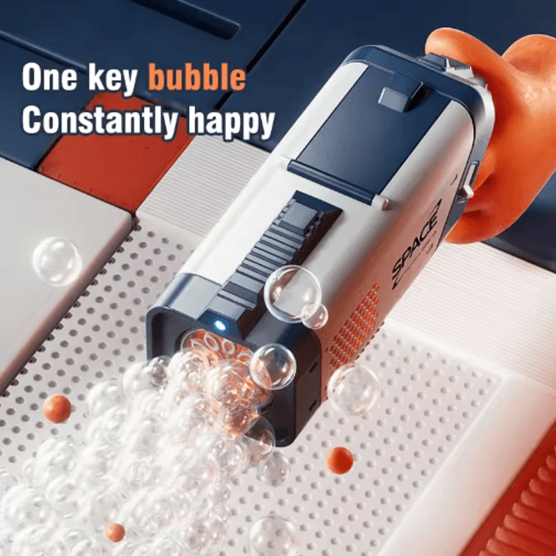 2025 Electric Bubble Gun With LED Lights Automatic Bubble Machine For Kids Outdoor Fun 5