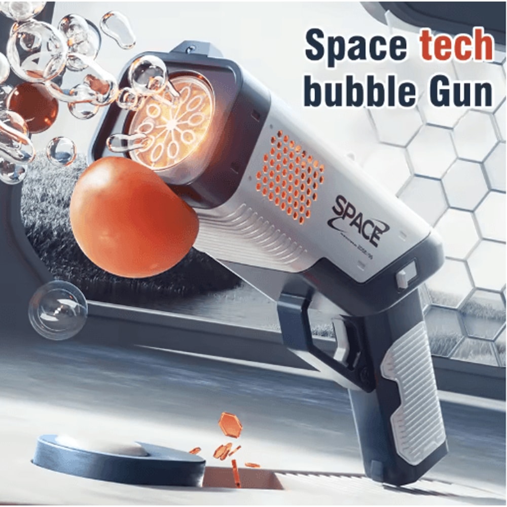 2025 Electric Bubble Gun With LED Lights Automatic Bubble Machine For Kids Outdoor Fun 6