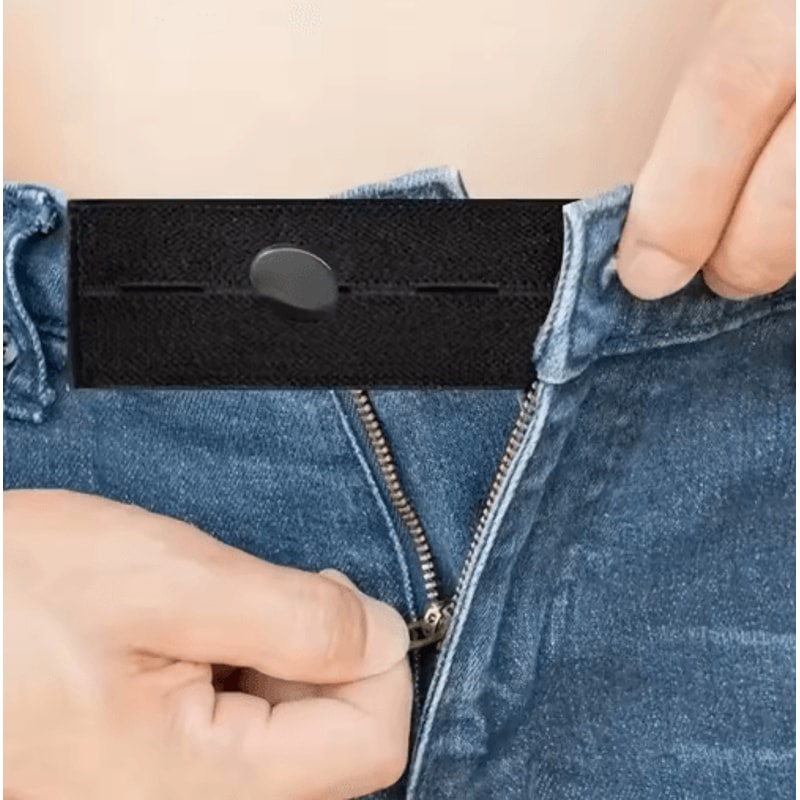 5PCS Adjustable Pants Waist Extender Set Unisex Jeans Maternity Button Hooks 4