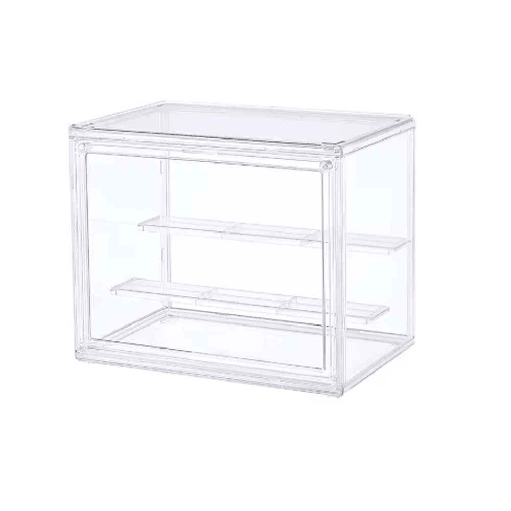 Stackable Clear Display Box For Collectibles Dustproof Plastic Storage Case With Interlayers 2
