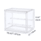 Stackable Clear Display Box For Collectibles Dustproof Plastic Storage Case With Interlayers 3