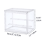 Stackable Clear Display Box For Collectibles Dustproof Plastic Storage Case With Interlayers 3