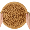 Large Wooden Balance Maze Game Dual Sided Bamboo Brain Teaser With Steel Balls 0