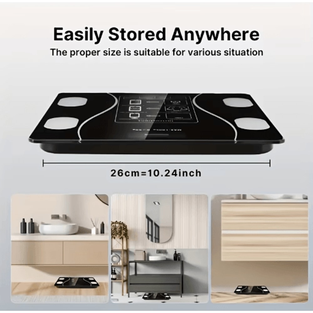 Intelligent Digital Body Weight Scale With Backlit LED Display 400 Lbs High Capacity Bathroom Scal 4