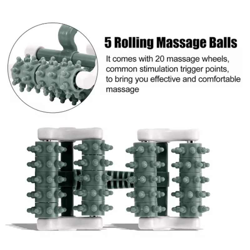 Deep Tissue Muscle Massage Roller Fascia AntiCellulite Myofascial Release Tool 7