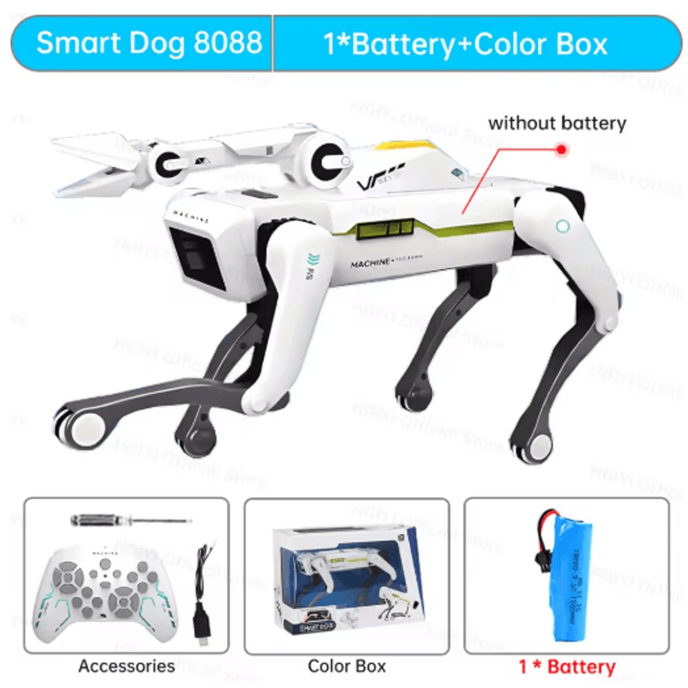 Teeggi Intelligent RC Robot Dog Toy Multifunction Smart Bionic Mechanical Pet With Remote Control 1